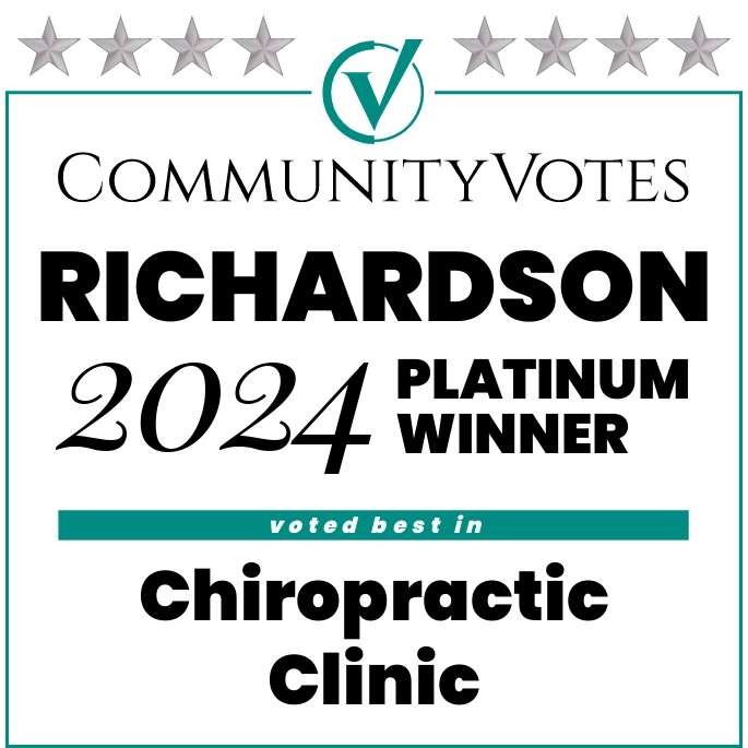 Chiropractic Richardson TX Platinum Winners Badge Richardson 2024