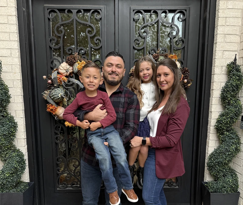 Chiropractor Richardson TX Pierre Quiroz And Chiropractor Carrolton TX Emilee Quiroz With Family